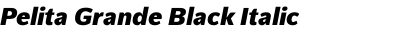 Pelita Grande Black Italic
